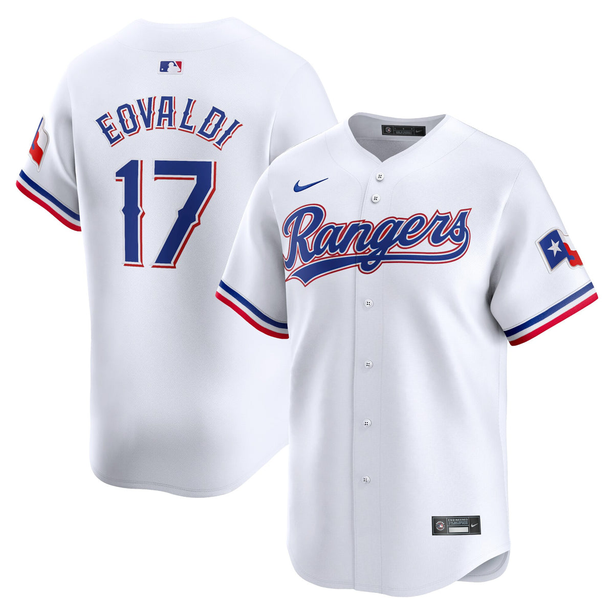 Nathan Eovaldi Texas Rangers white Limited jersey