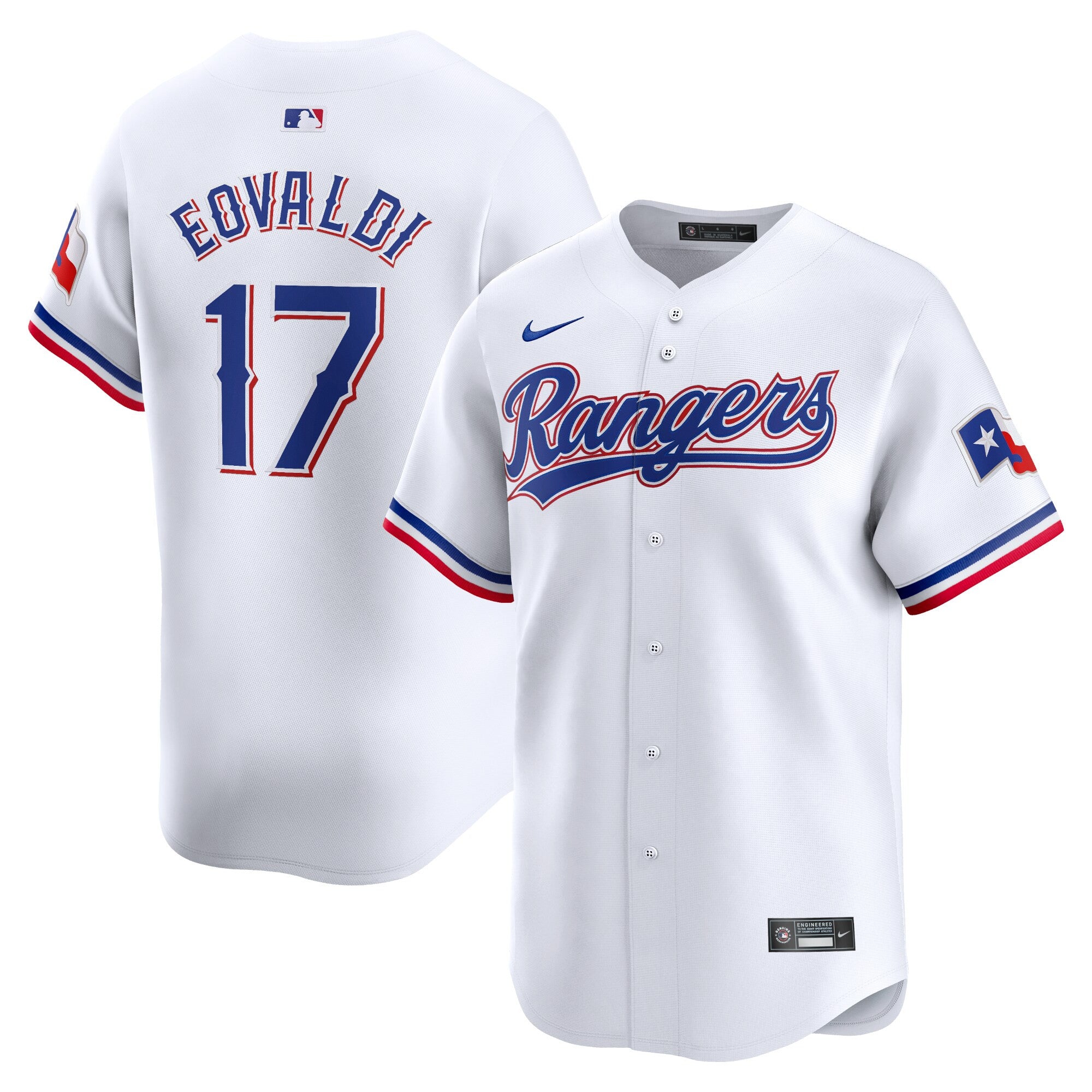 Nathan Eovaldi Texas Rangers white Limited jersey
