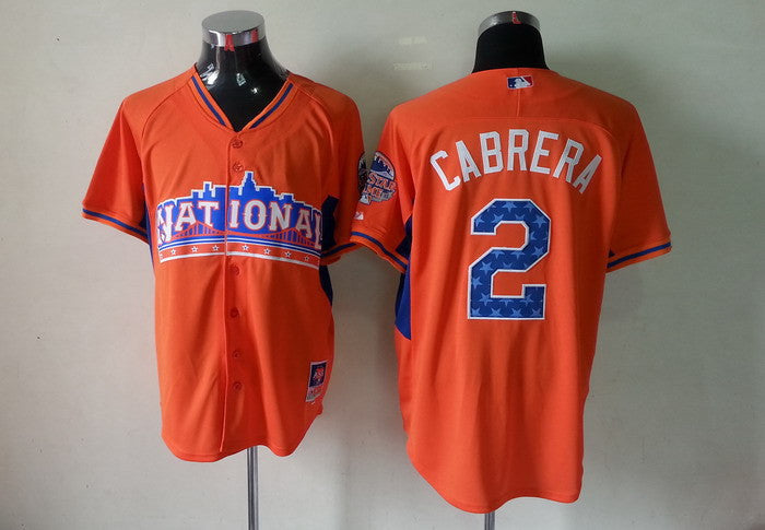 Cabrera National League All-Star orange jersey