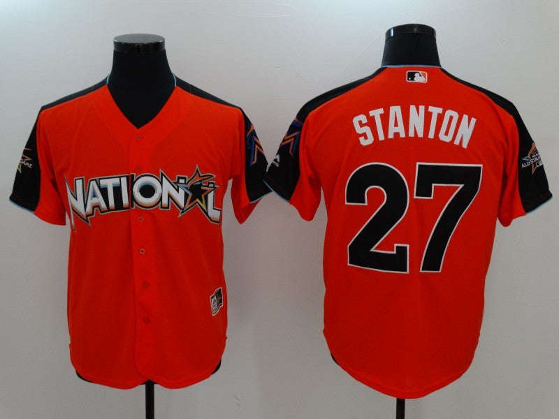 Giancarlo Stanton National League All-Star orange All-Star jersey