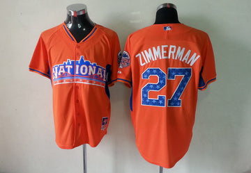 Zimmerman National League All-Star orange jersey