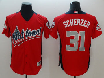 Max Scherzer National League All-Star red All-Star jersey