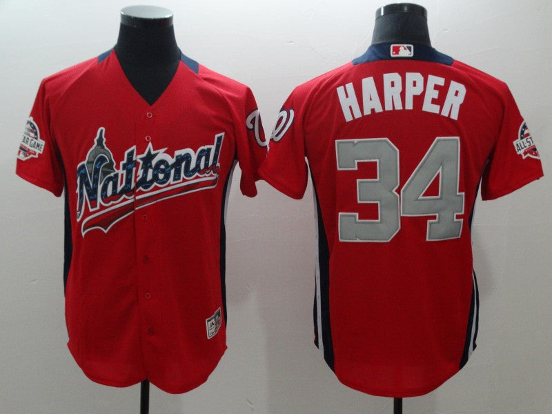 Bryce Harper National League All-Star red All-Star jersey