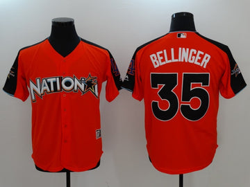 Cody Bellinger National League All-Star orange All-Star jersey