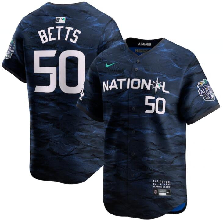 Mookie Betts National League All-Star royal All-Star jersey