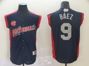 Javier Baez National League All-Star navy All-Star jersey