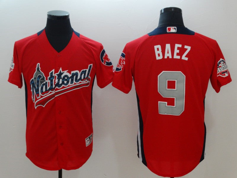 Javier Baez National League All-Star red All-Star jersey