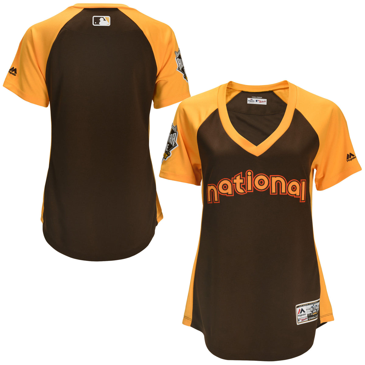 Custom National League All-Star brown All-Star jersey
