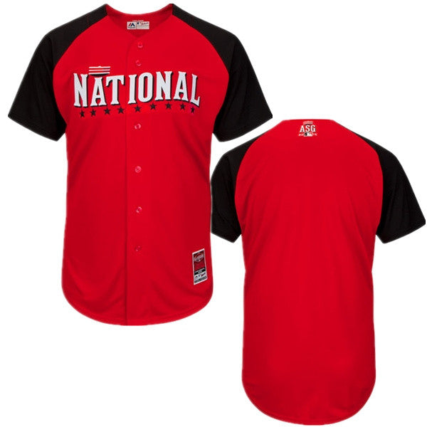 Custom National League All-Star red jersey