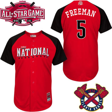 Braves National League All-Star red jersey