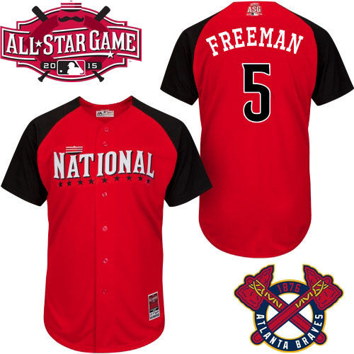 Braves National League All-Star red jersey