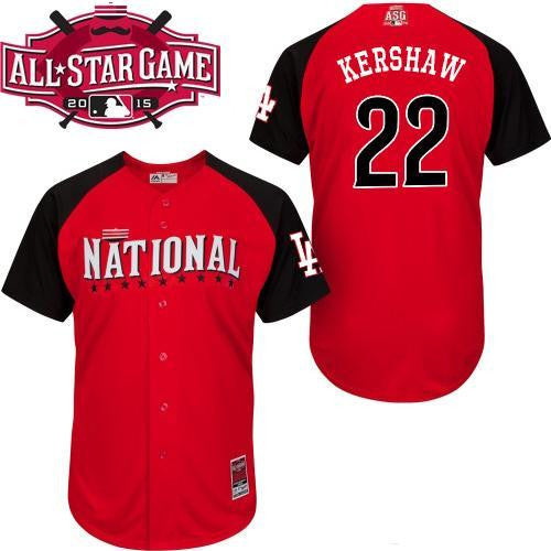 Dodgers National League All-Star red jersey