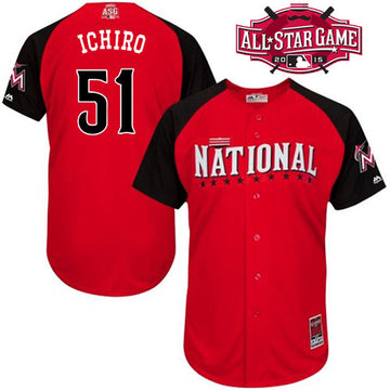 Marlins National League All-Star red jersey