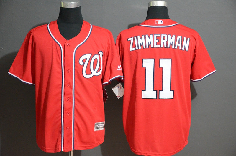 Ryan Zimmerman Washington Nationals red jersey