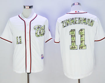 Ryan Zimmerman Washington Nationals white Camo jersey