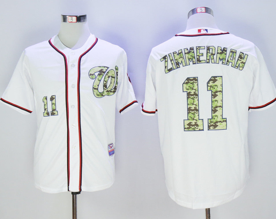 Ryan Zimmerman Washington Nationals white Camo jersey