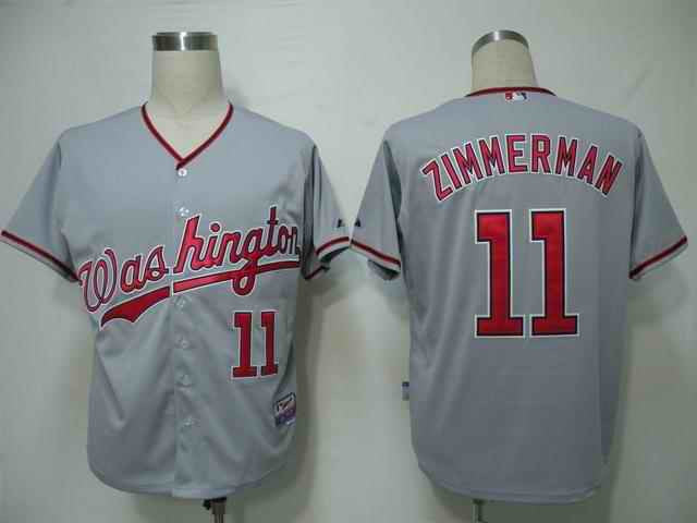 Zimmerman Washington Nationals grey jersey