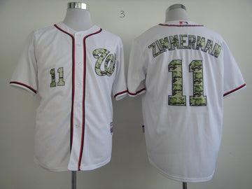 Zimmerman White Washington Nationals camo Camo jersey