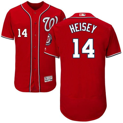 Chris Heisey Washington Nationals red jersey