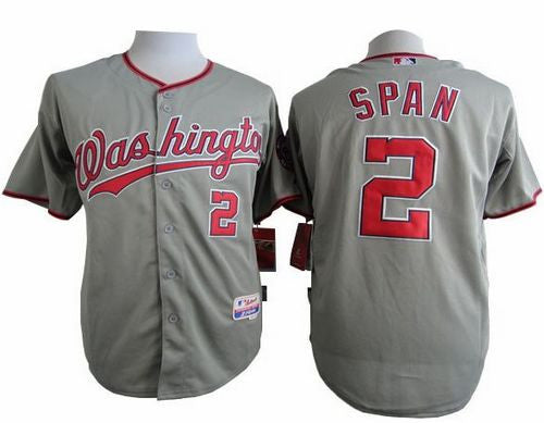 Denard Span Washington Nationals grey jersey