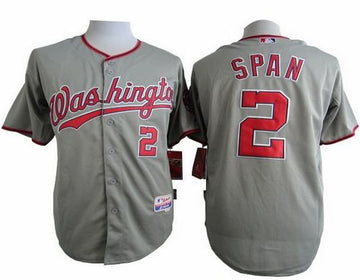 Denard Span Washington Nationals grey jersey