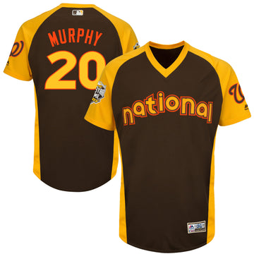 Daniel Murphy Washington Nationals brown All-Star jersey