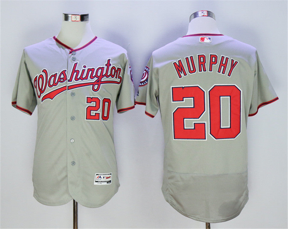 Daniel Murphy Washington Nationals gray jersey