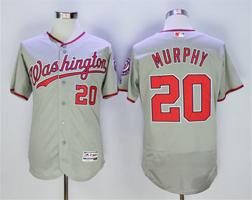 Daniel Murphy Washington Nationals gray jersey