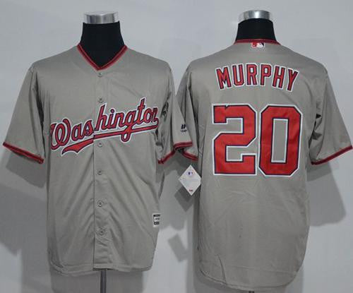 Daniel Murphy Washington Nationals grey jersey