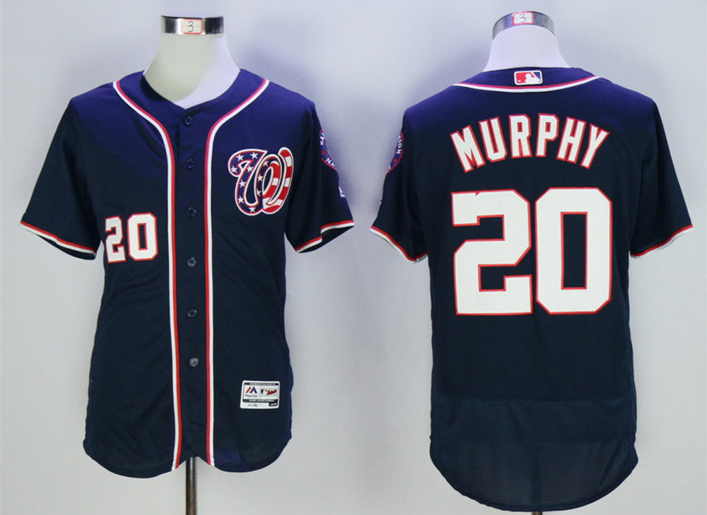 Daniel Murphy Washington Nationals navy jersey