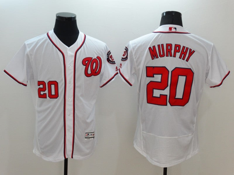 Daniel Murphy Washington Nationals white jersey