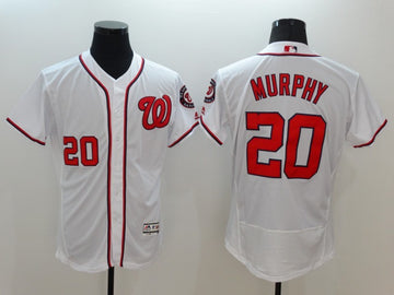 Daniel Murphy Washington Nationals white jersey