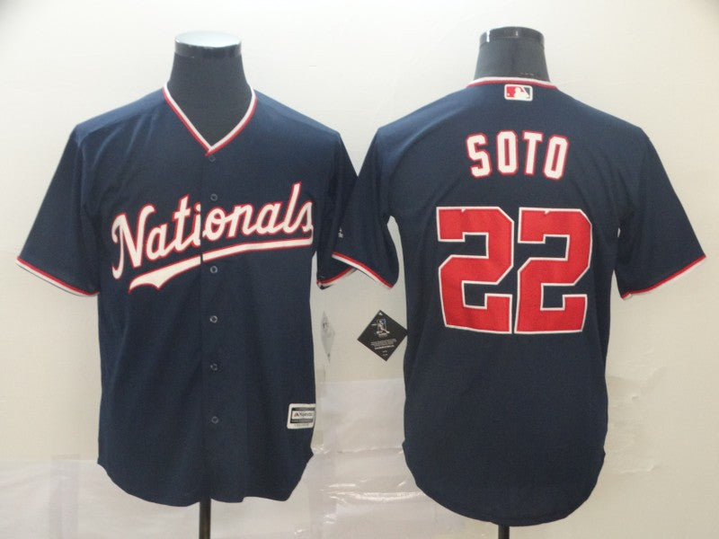 Juan Soto Washington Nationals navy jersey