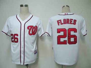 Flores Washington Nationals white jersey