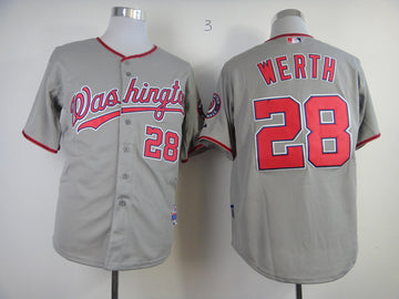 Jayson Werth Washington Nationals gray jersey
