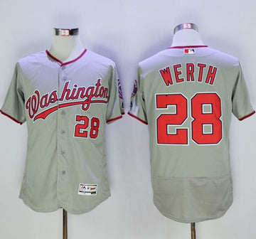 Jayson Werth Washington Nationals grey Authentic jersey