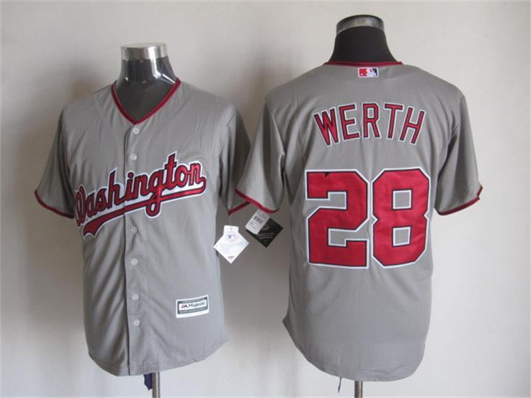 Jayson Werth Washington Nationals grey jersey