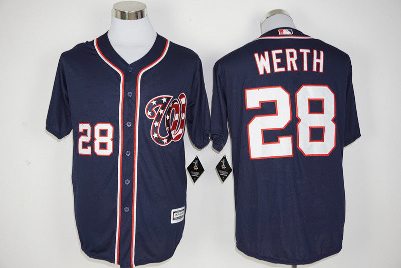 Jayson Werth Washington Nationals navy jersey