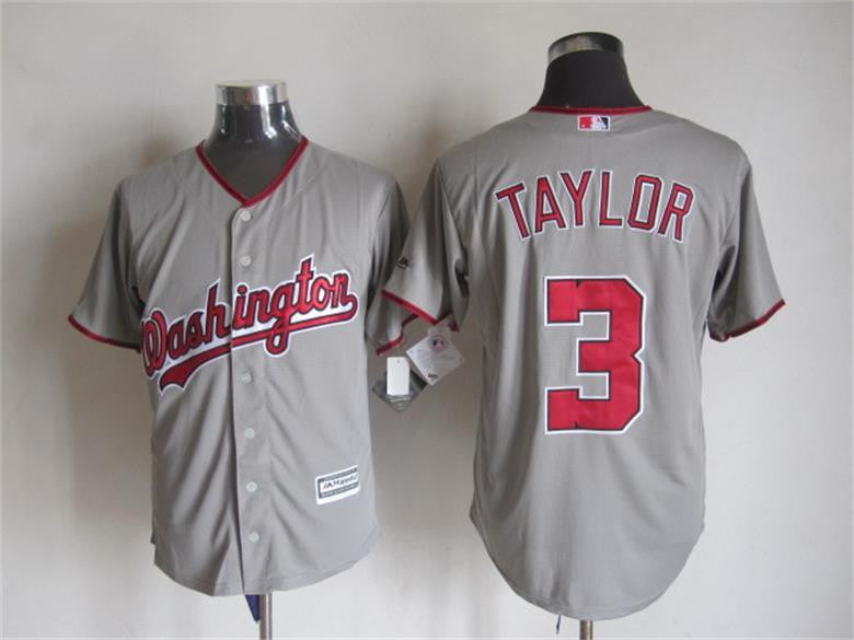 Michael Taylor Washington Nationals grey jersey
