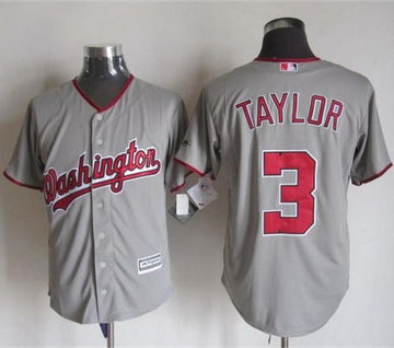 Michael Taylor Washington Nationals grey jersey