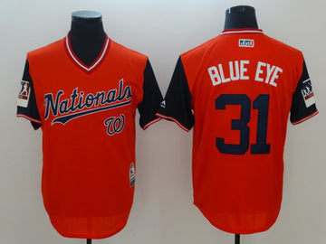 Max Scherzer Washington Nationals blue Authentic jersey