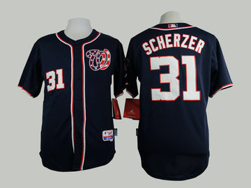 Scherzer Washington Nationals blue jersey