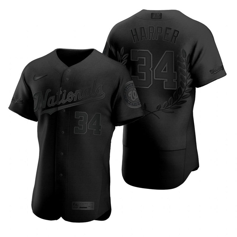 Bryce Harper Washington Nationals black Fashion jersey