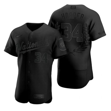 Bryce Harper Washington Nationals black Fashion jersey