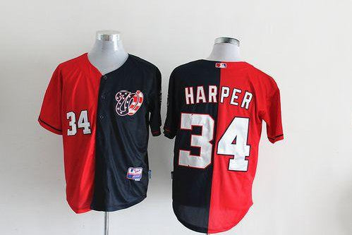 Bryce Harper Washington Nationals blue Fashion jersey