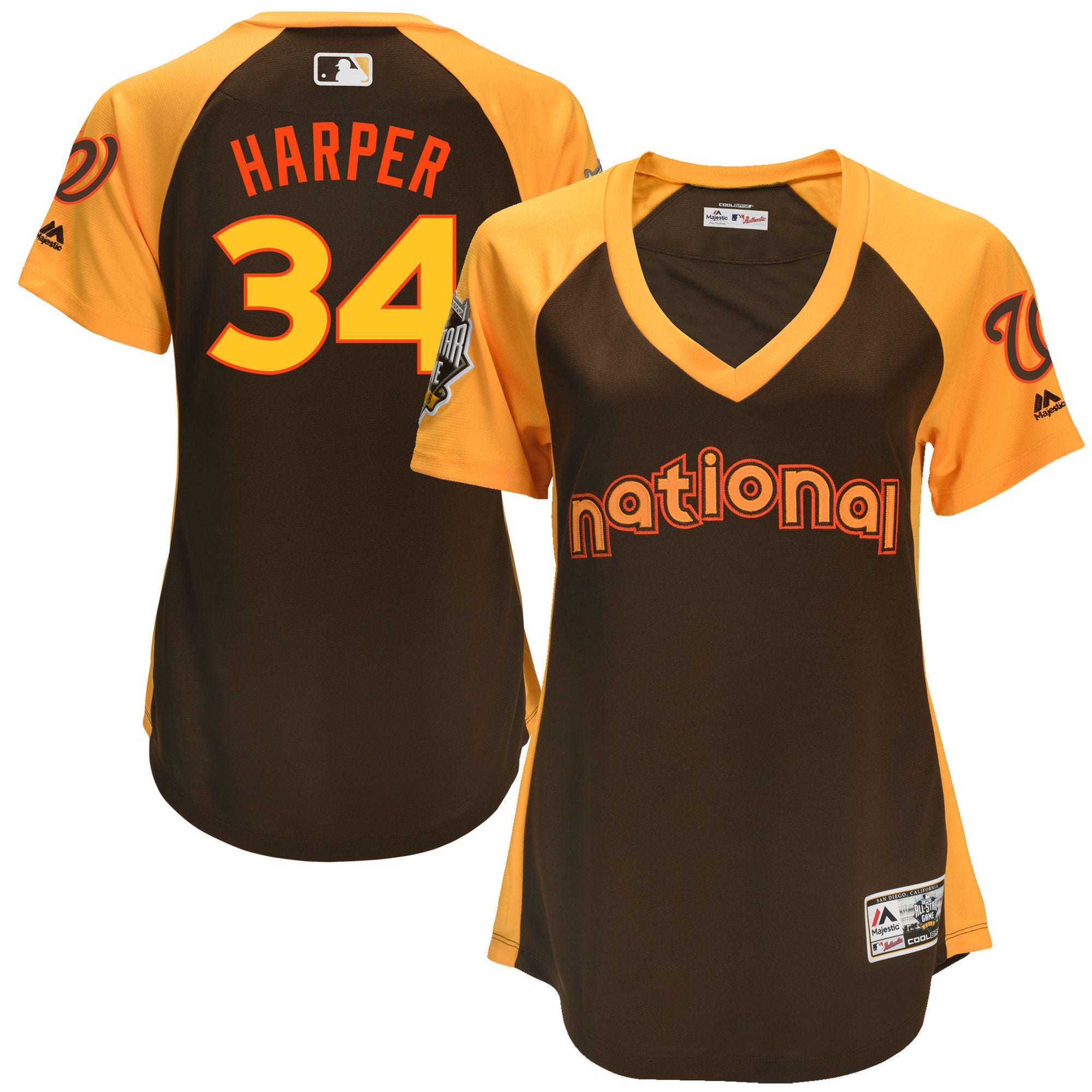 Bryce Harper Washington Nationals brown All-Star jersey
