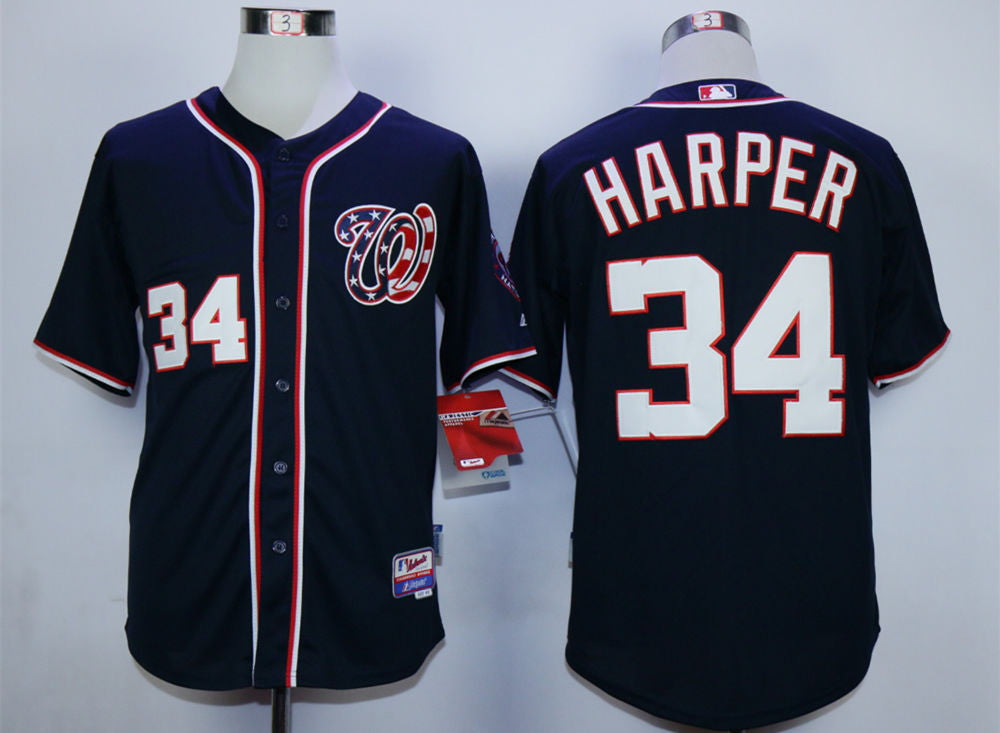 Bryce Harper Washington Nationals blue jersey