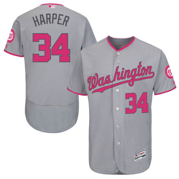 Bryce Harper Washington Nationals grey jersey