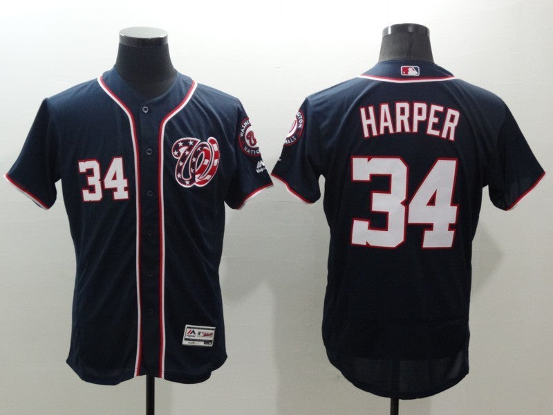 Bryce Harper Washington Nationals navy jersey