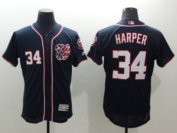 Bryce Harper Washington Nationals navy jersey